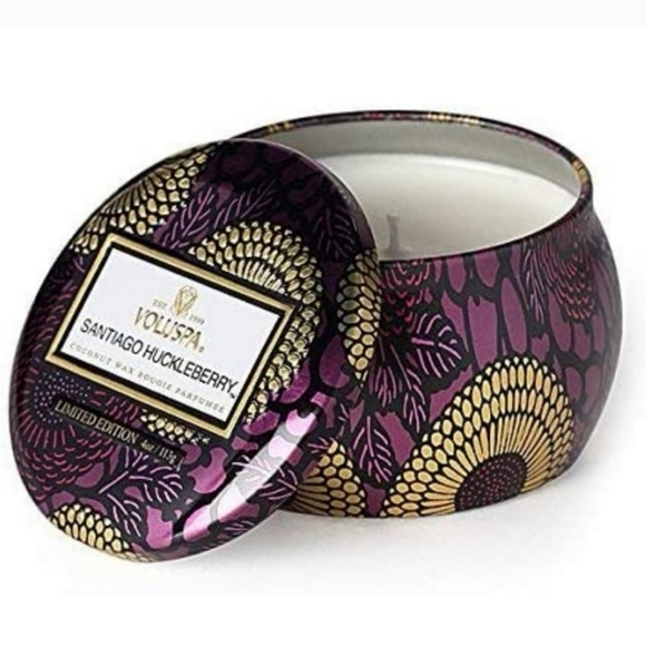Voluspa Candle Santiago Huckleberry 4 oz - Picture 1 of 12